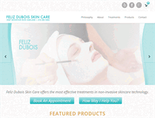 Tablet Screenshot of felizduboisskincare.com